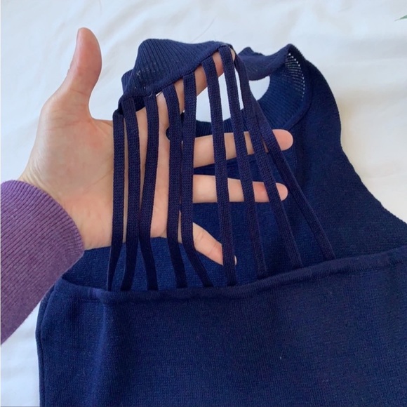 NWOT, Miira mew mini bodycon dress, size S, navy blue - Picture 8 of 8